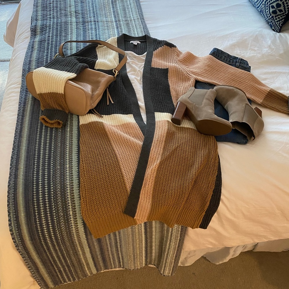 Womens Nine West Color Block Sweater